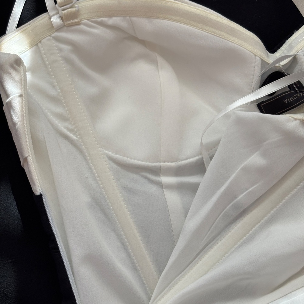 BCBGMaxAzria "Kalea" Strapless Mini Dress - Black & White Size 8 - Picture 10 of 13